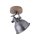 Spot mobile de plafond bois métal E14 Industrial