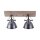 Flexibler Deckenspot Holz Metall E14 44,5 cm Industrial