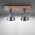 Flexibler Deckenspot Holz Metall E14 44,5 cm Industrial