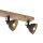 Spot de plafond industriel bois métal noir E14 74 cm