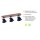 Spot de plafond industriel bois métal noir E14 74 cm