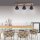 Spot de plafond industriel bois métal noir E14 74 cm