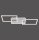 Lampe de plafonnier LED ajustable en acier L:75 cm 3000 K