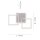 Lampe de plafonnier LED ajustable en acier L:75 cm 3000 K