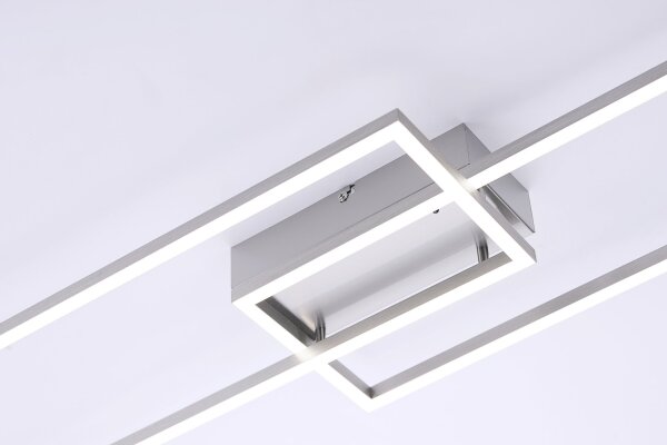 Dimmbare LED Deckenlampe in Stahl L:110 cm 2700-5000 K