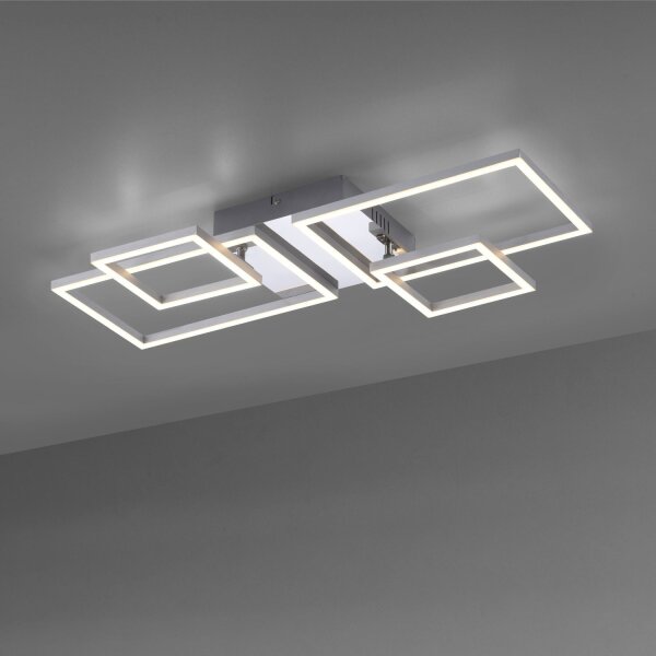 Lampe de plafonnier LED ajustable en acier L:65 cm 3000 K