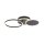 Lampe de plafonnier LED noir métal blanc chaud 26 W mobile