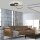 Lampe de plafonnier LED noir nature blanc chaud 26 W ajustable