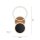 Lampe de plafonnier LED noir nature blanc chaud 26 W ajustable