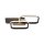 LED Deckenlampe Metall L:46 cm 36 W Schwarz Natur