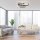 LED Deckenlampe Metall L:46 cm 36 W Schwarz Natur