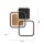 LED Deckenlampe Metall L:46 cm 36 W Schwarz Natur