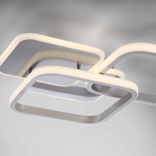 LED Deckenlampe Metall in Stahl 3000 K 4700 lm stilvoll