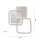LED Deckenlampe Metall in Stahl 3000 K 4700 lm stilvoll