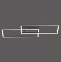 Plafonnier LED noir métal L:60,5 cm 2700-5000 K