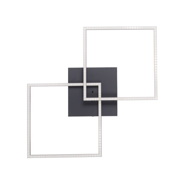 Plafonnier LED noir L:53 cm 2700-5000 K dimmable