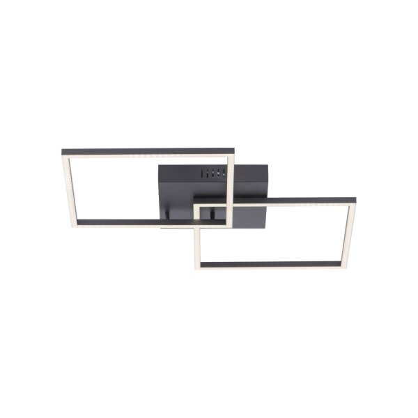Plafonnier LED noir L:53 cm 2700-5000 K dimmable