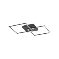 Plafonnier LED noir L:53 cm 2700-5000 K dimmable