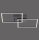Plafonnier LED noir L:53 cm 2700-5000 K dimmable