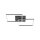 Plafonnier LED noir L:53 cm 2700-5000 K dimmable