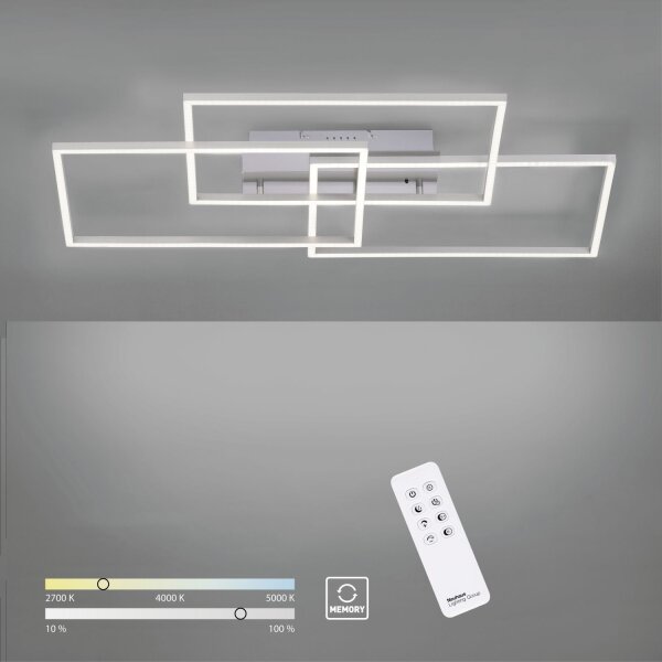 LED Deckenleuchte in Stahl L:82 cm 2700-5000 K dimmbar