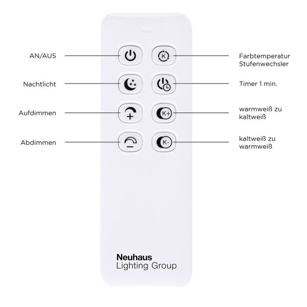 LED Deckenleuchte in Stahl L:95 cm 2700-5000 K drehbar
