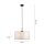 Suspension ronde papier bois E27 Ø44,5 cm confortable