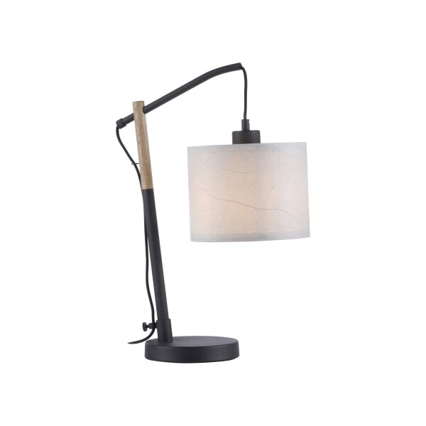 Blendarme Tischlampe Papier Holz E27 48 cm Leselicht