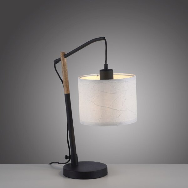 Blendarme Tischlampe Papier Holz E27 48 cm Leselicht