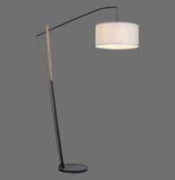 Blendarme Lampadaire papier bois E27 189 cm liseuse