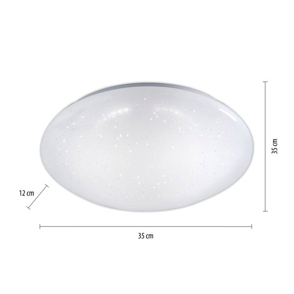 LED Deckenleuchte Nachthimmel warmweiß 3000 K Ø35 cm