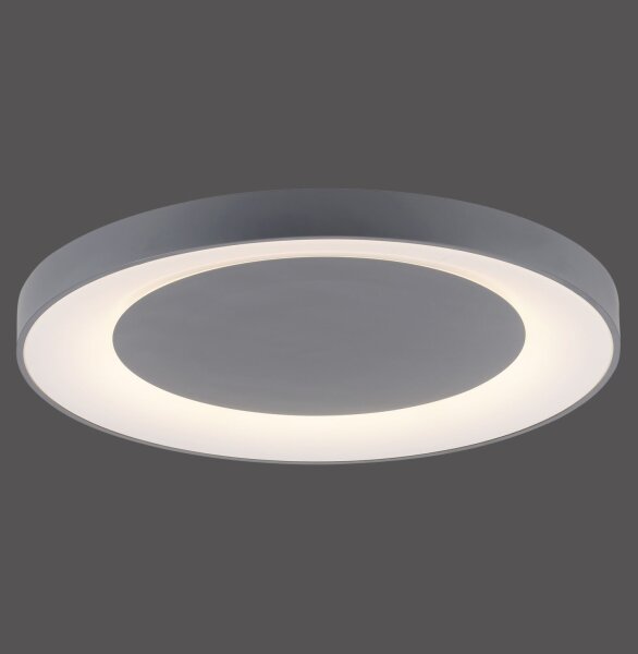 LED Deckenlampe mit Fernbedienung dimmbar Grau Ø70 cm