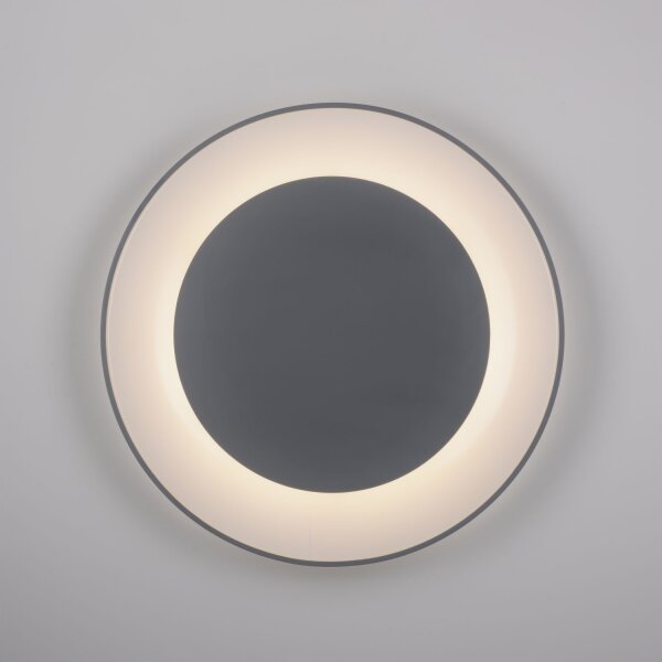 LED Deckenlampe mit Fernbedienung dimmbar Grau Ø70 cm