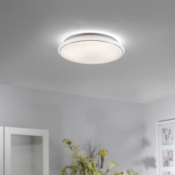 Plafonnier LED Ciel de nuit Timer Ø44 cm 3000-5000 K