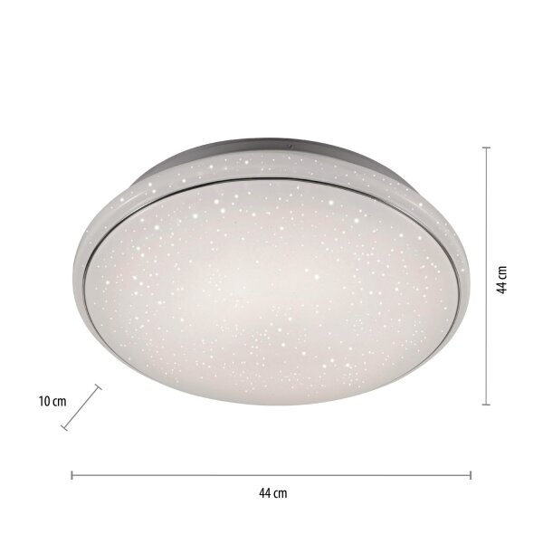 Plafonnier LED Ciel de nuit Timer Ø44 cm 3000-5000 K