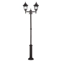 Candélabre rustique noir 227cm de haut Chemin Jardin