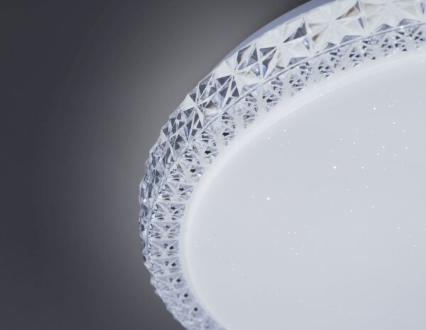 LED Deckenleuchte Sternenhimmel Glas rund Ø30 cm 9 W