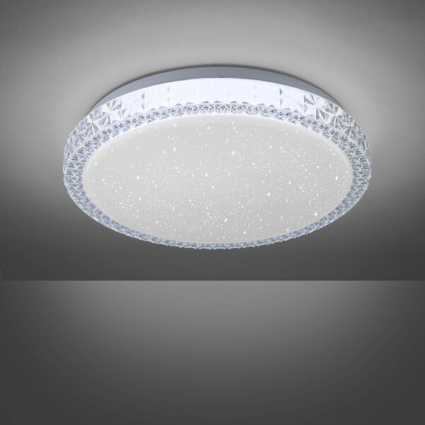 LED Deckenleuchte Sternenhimmel Glas rund Ø30 cm 9 W