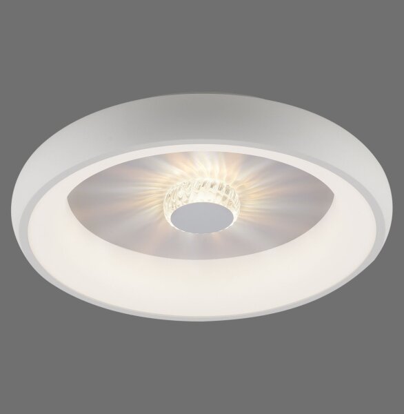Lampe de plafonnier LED à intensité variable Télécommande effet cristal