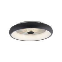Dimmbare LED Deckenleuchte Kristalleffekt 29 W Schwarz