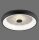 Plafonnier LED à intensité variable effet cristal 29 W noir