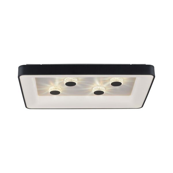 LED Deckenleuchte Schwarz 2700-5000 K 6295 lm dimmbar