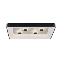 LED Deckenleuchte Schwarz 2700-5000 K 6295 lm dimmbar