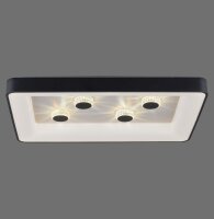 LED Deckenleuchte Schwarz 2700-5000 K 6295 lm dimmbar