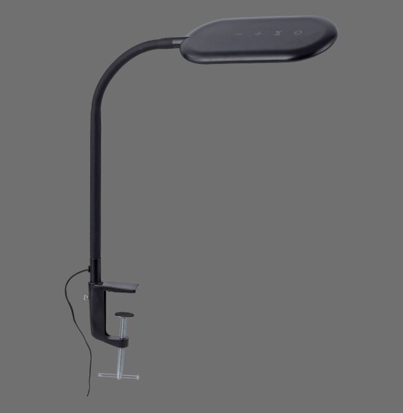 Lampe LED flexible à pince noire 3000-6000 K dimmable