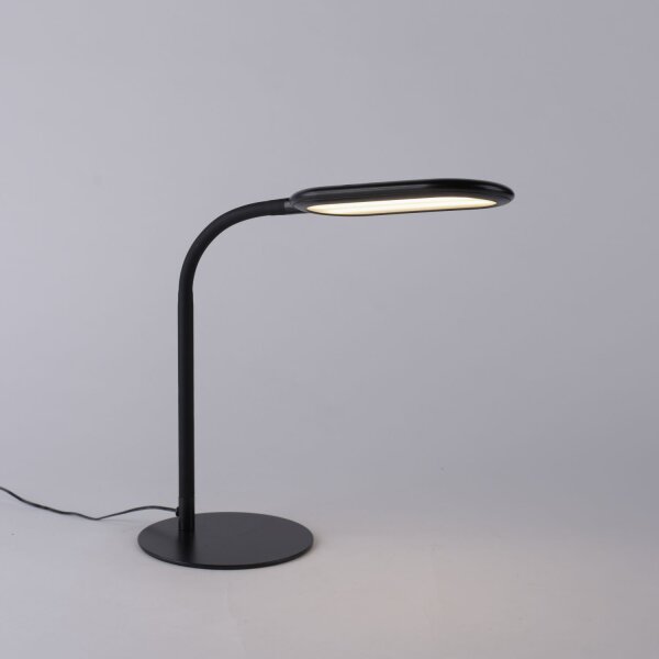 Lampe de table LED flexible noire 3000-6000 K 7 W intensité lumineuse variable