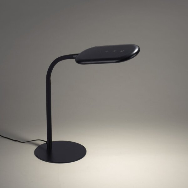 Lampe de table LED flexible noire 3000-6000 K 7 W intensité lumineuse variable