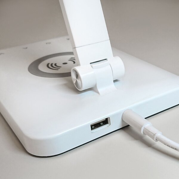 Lampe de bureau LED blanche Touch 61,5 cm 5 W flexible