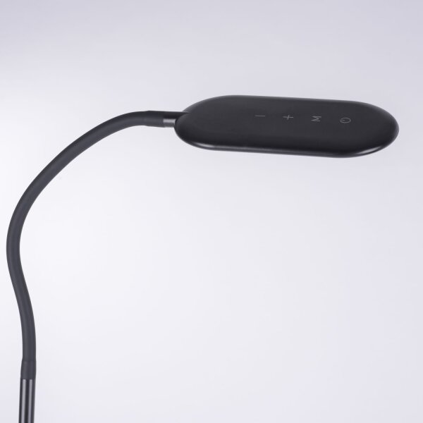 Flexible LED Stehlampe Schwarz 175 cm 3000-6000 K 7 W