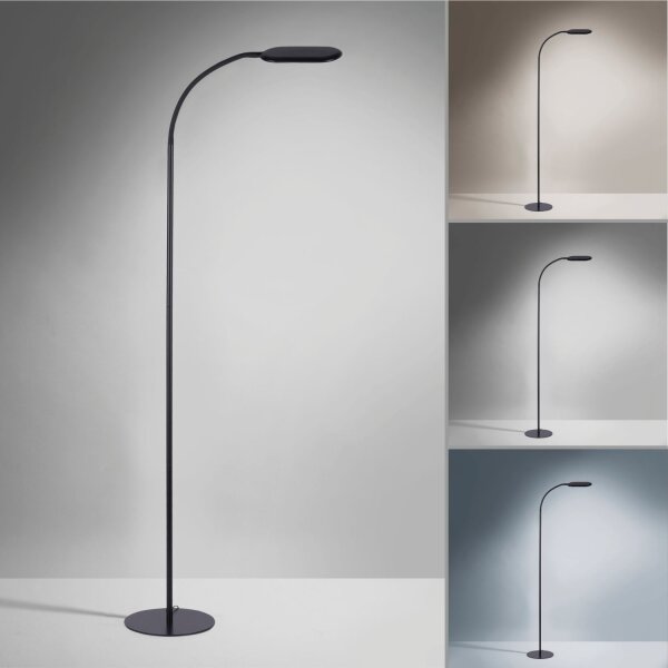 Flexible LED Stehlampe Schwarz 175 cm 3000-6000 K 7 W